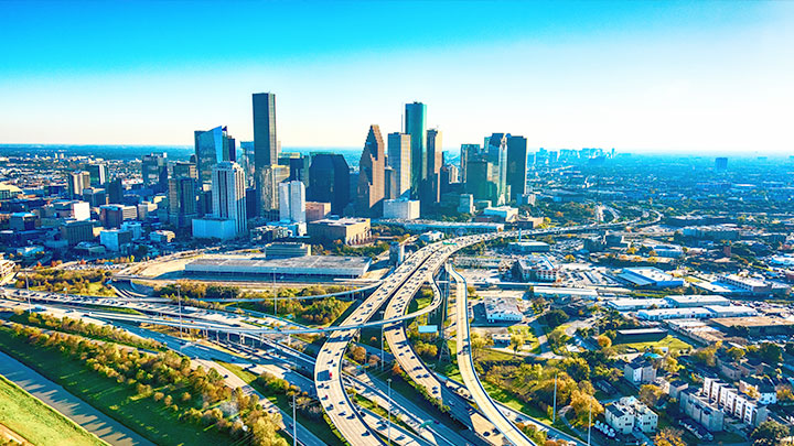 Landscape of Houston, U.S