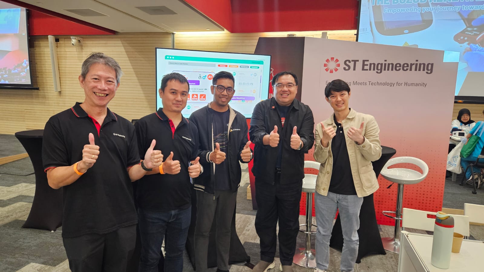 Group of employees at an event